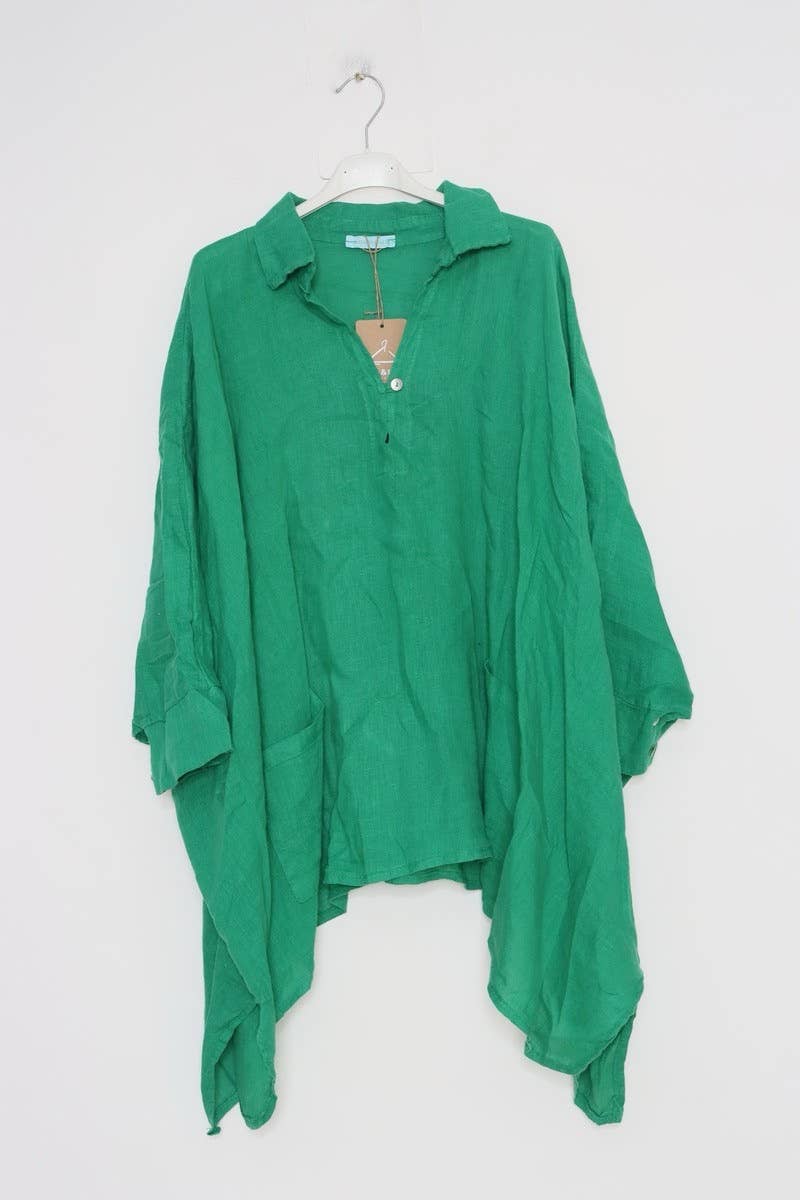 Lea & Luc - Grandes Tailles – Großhandel Tunika – Damen – Leinene Tunika in Übergröße6