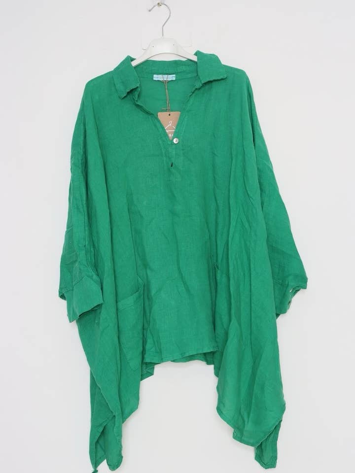 Lea & Luc - Grandes Tailles – Großhandel Tunika – Damen – Leinentunika in Übergröße SKU 116456