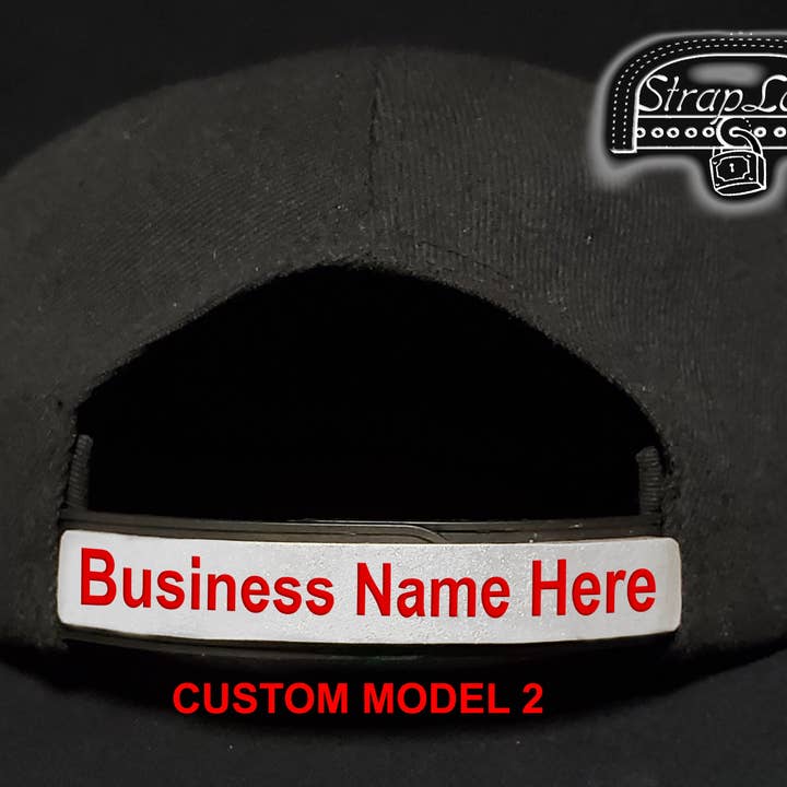 Kun brugerdefinerede ord - udskifteligt Snapback Hat tilbehør for engroshandel hos StrapLock