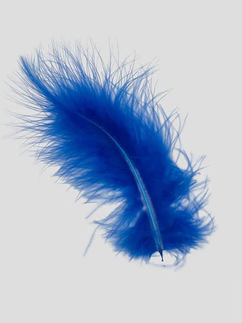 Marabou 12-15 cm Kongeblå for engroshandel hos Enkels Feathers