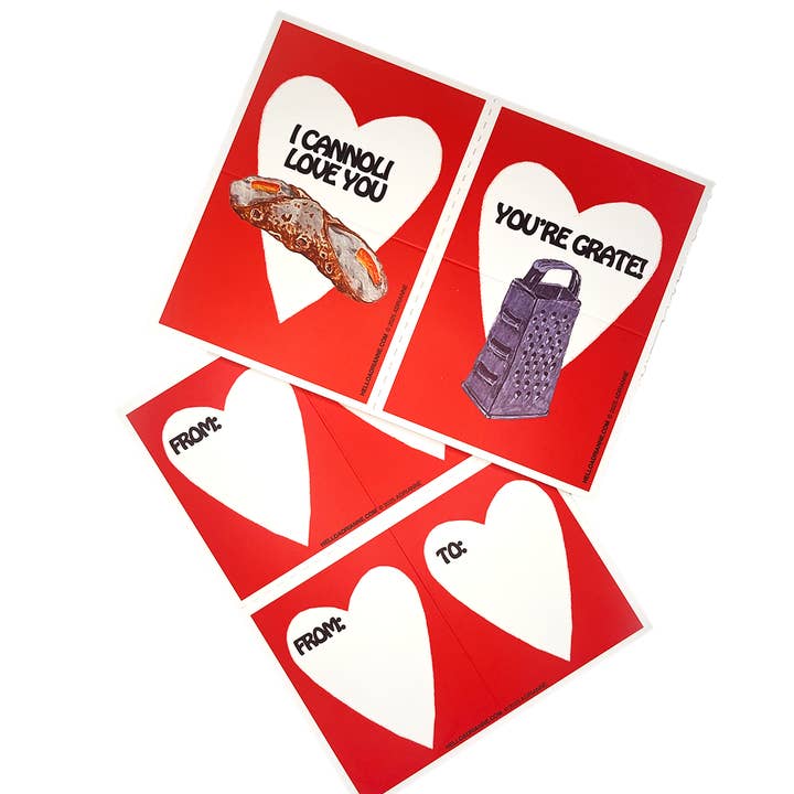 Adrianne – Großhandel Valentinstag-Karten – Italienische Lebensmittel Valentinskarten2