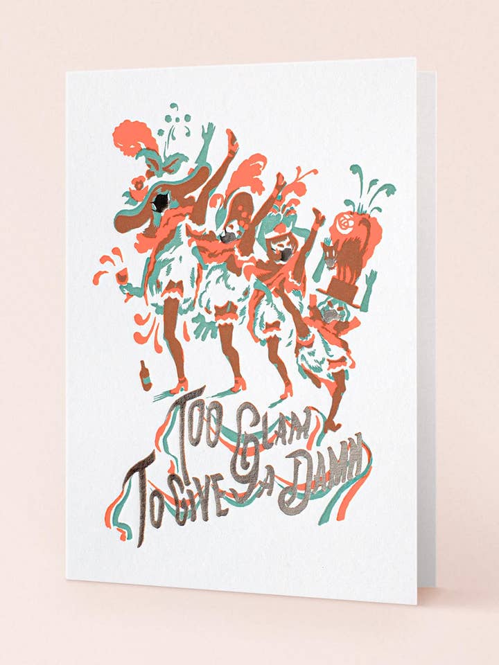 Troppo glam per darne un dannato II per la vendita all'ingrosso da parte di Letterpress de Paris