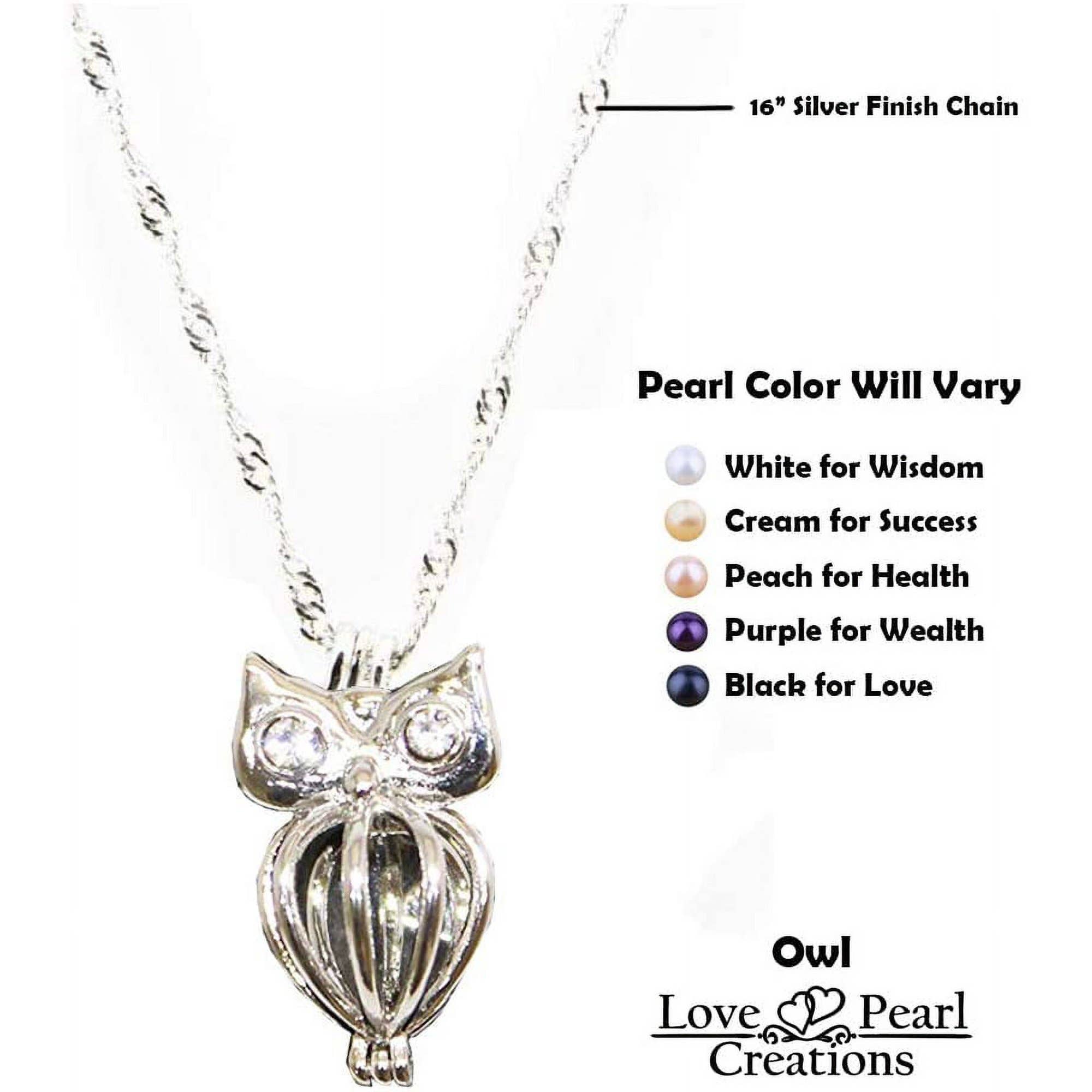 7 Star - Venta al por mayor Collares con colgantes/abalorios - Kit de perlas de amor «Owl» con collar colgante2
