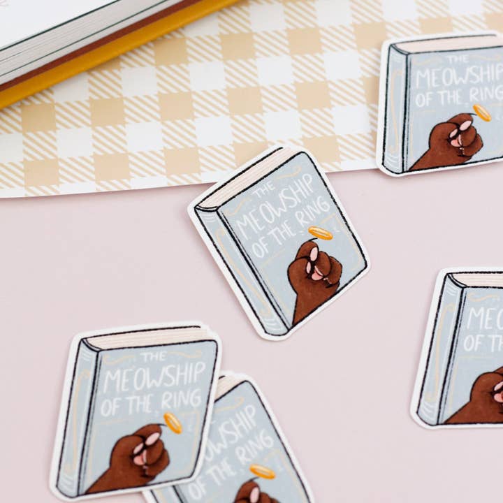 My Sweet Paper Card - Wholesale Sticker - The meowship of the ring - Cat book stickers