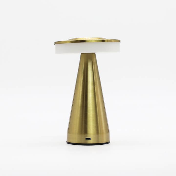 AW Artisan - Wholesale Accent/Desk Lamp - Touch Lamp - Tall Copper Stem - USB (C) - Rechargeable1