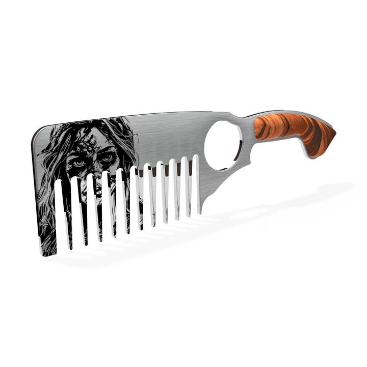 Zombie Girl Beard Comb for wholesale by Hillman Reid