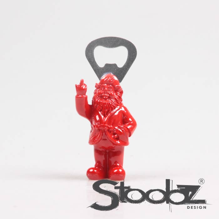 Imhof & Stevens BV - Wholesale Bottle/Wine Opener - BOTTLE OPENER GNOME STANDING 4 CLR ASS R/G/Y/P 8 CM STOOBZ DESIGN4