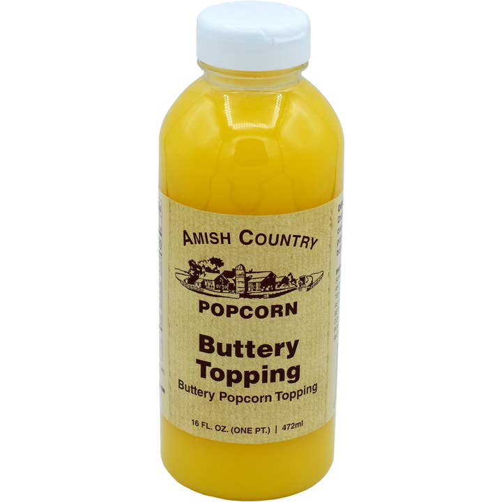 Amish Country Popcorn - Wholesale Flavored Syrup - 16oz Bottle of Buttery Topping