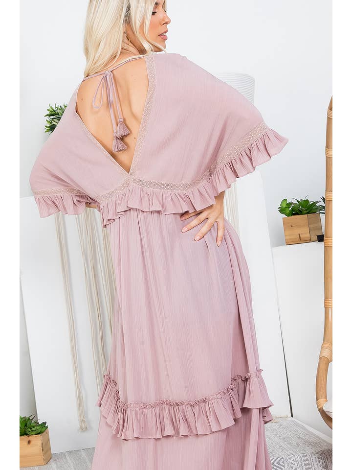 Sweet Lovely by Jen - Vente Cache-maillot – femme - ROBE CACHE-CŒUR MAXI4