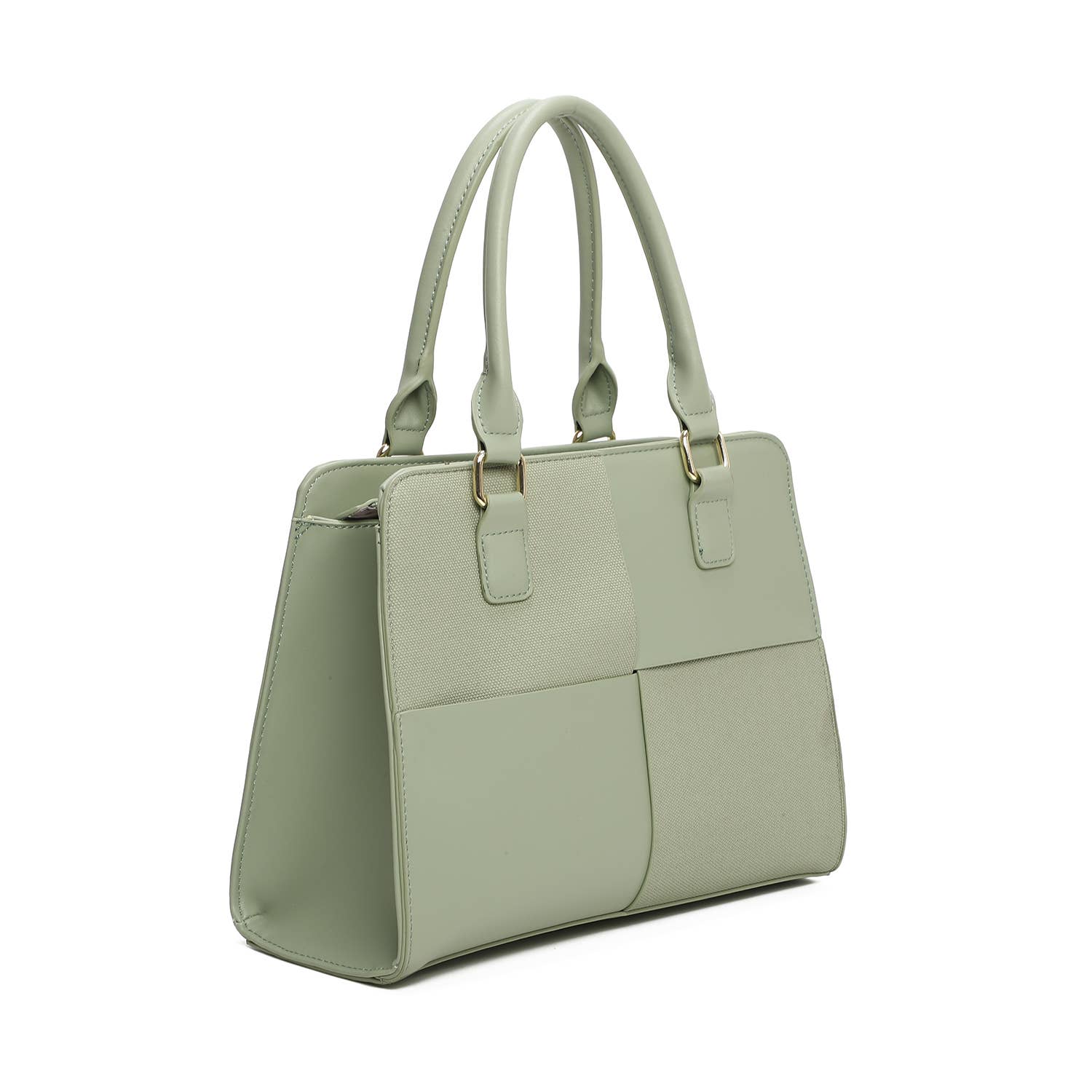 INES DELAURE – wholesale Väska med handtag – Dam – Handväska med dubbla material, perfekt för sommaren3