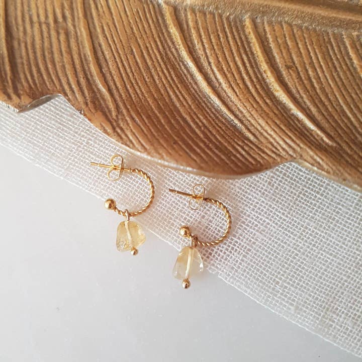 Earrings Fame Citrine for wholesale by GINANDGER