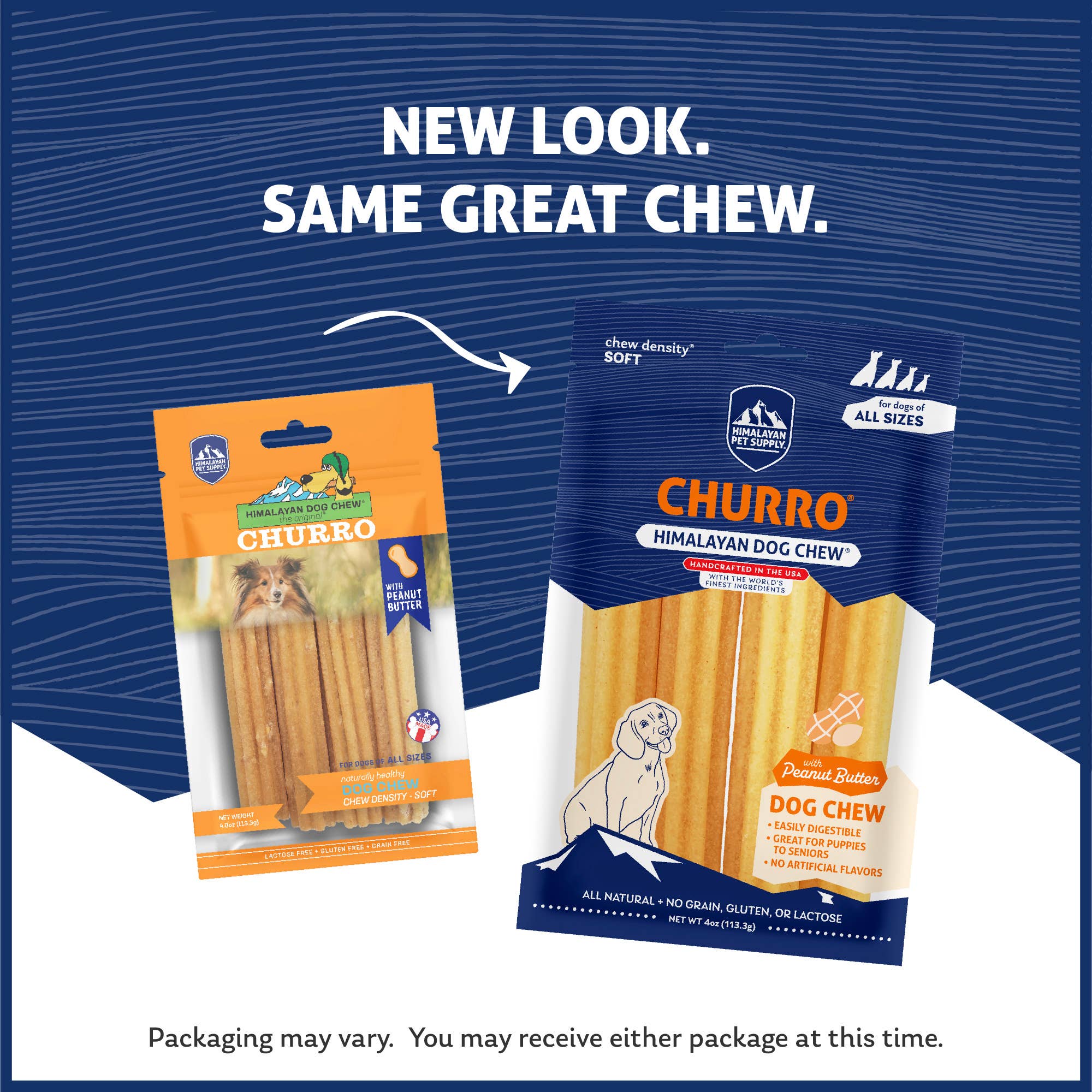 Himalayan Pet Supply - Wholesale Pet Treats - Dog - Churro- Peanut Butter2