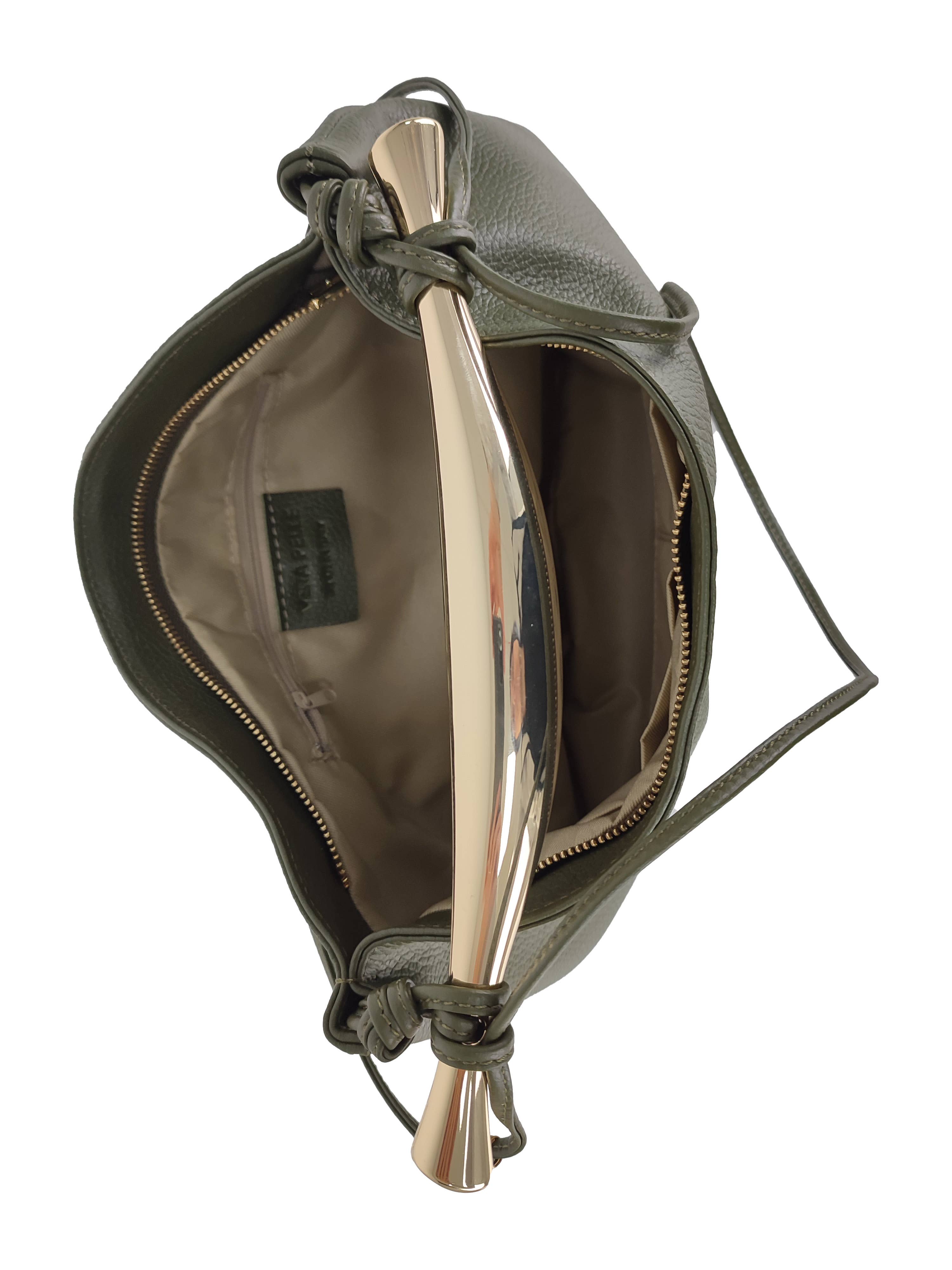 Florence Leather - Vente Sac porté épaule – femme - Sac avec poignée en métal3