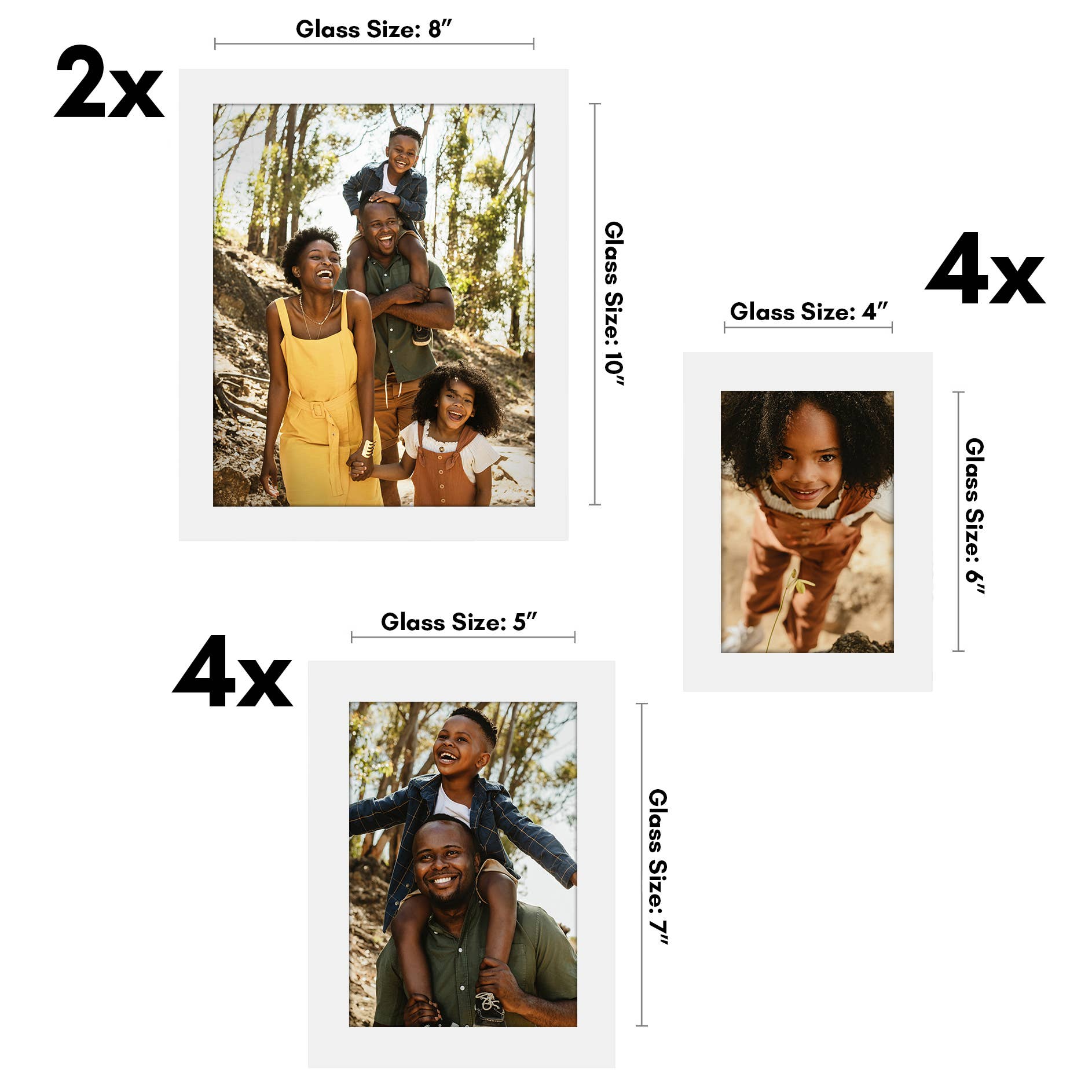 Americanflat - Wholesale Picture Frame - Americanflat 10 Piece Gallery Wall Frames 8x10 5x7 4x61