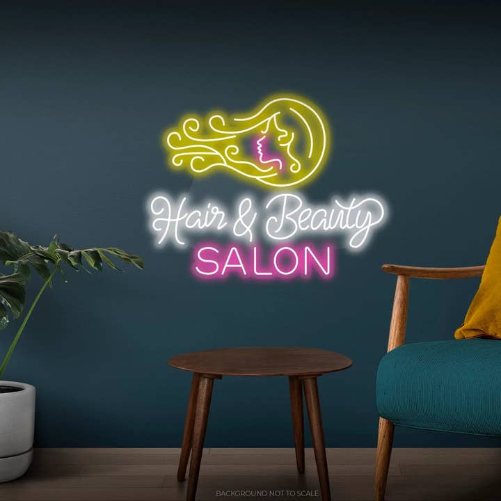 LED-Neonlicht „Hair & Beauty Salon“ von Helloneon für den Großhandel von Helloneon