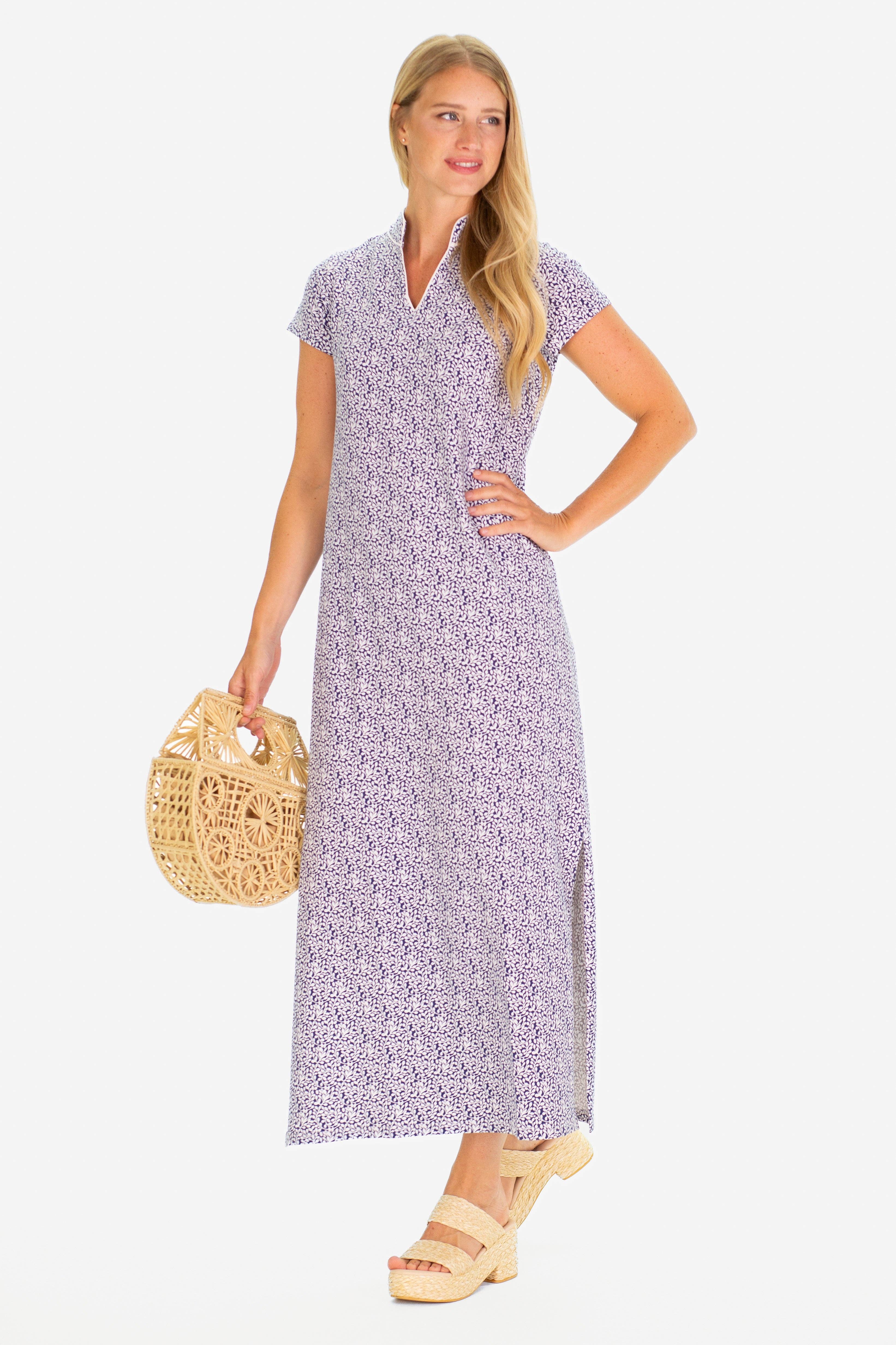 Duffield Lane - Wholesale Dress - Women's - The Gaia Maxi Dress in Navy Floret3