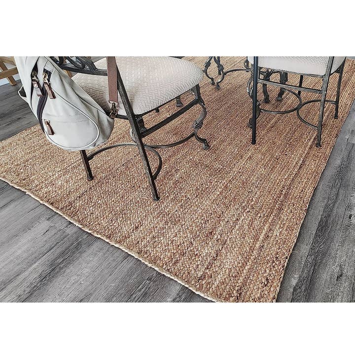 home mart goods - Wholesale Area Rug - Natural Beige Hand Woven Farmhouse Jute Natural Area Rug