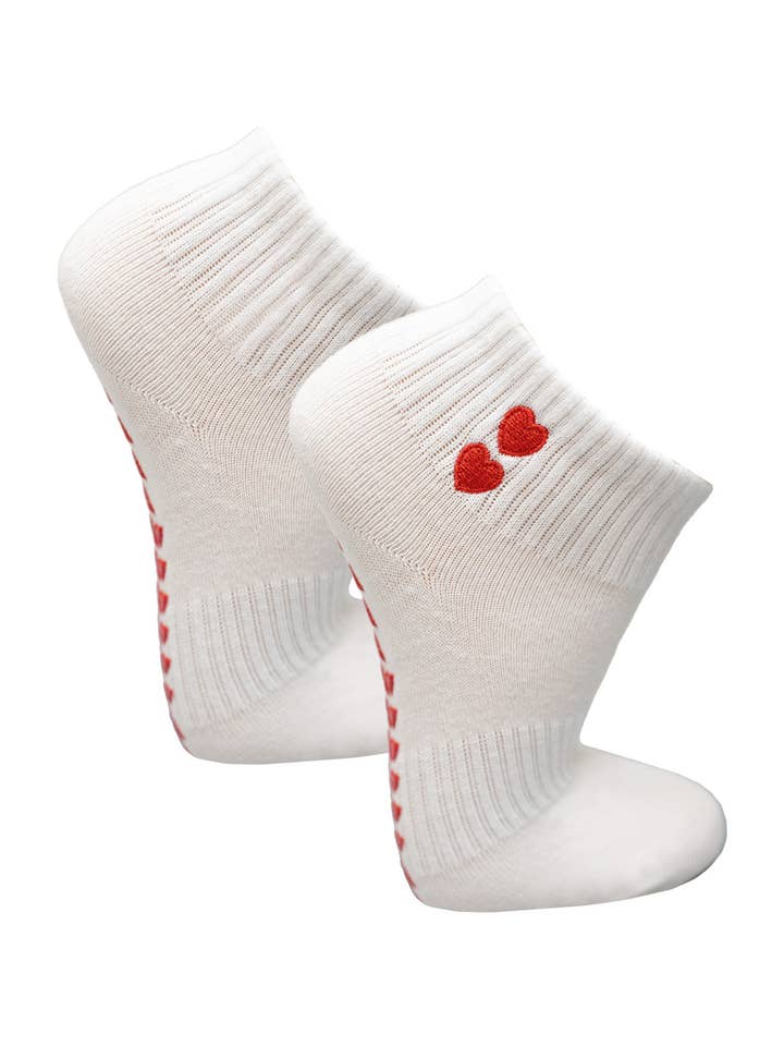Yoga Pilates Socks Anti-Slip Heart Short HomeOfSocks for wholesale by HomeOfSocks