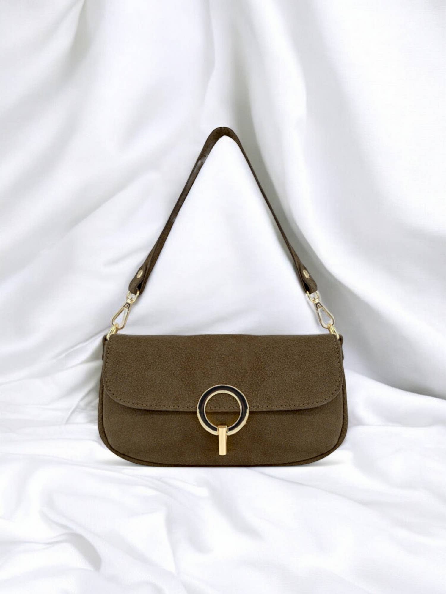 ITALIAN'S LEATHER – Großhandel Schultertasche – Damen – Nuria Lederhandtasche aus Wildleder 25030510