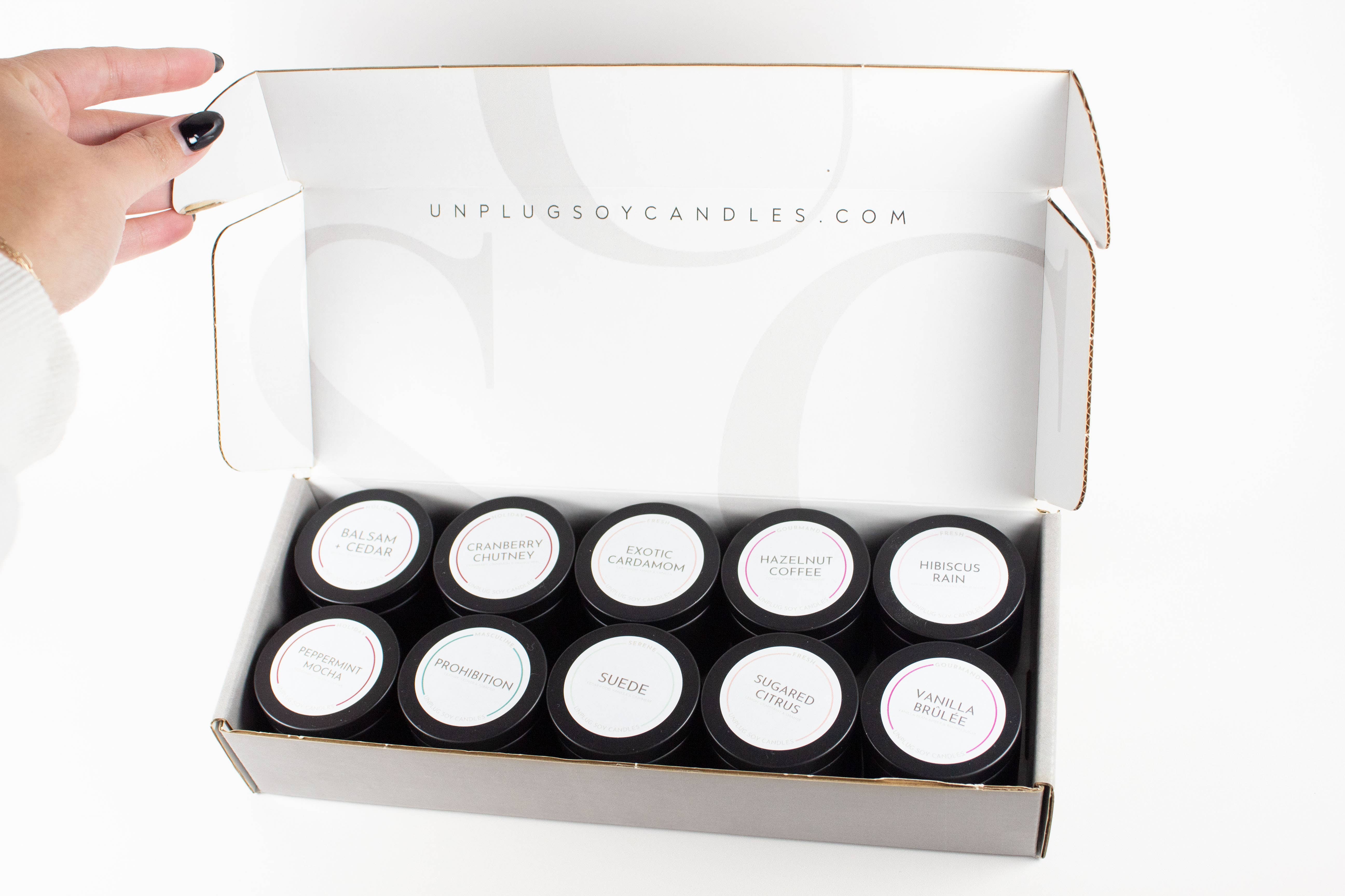 Unplug Soy Candles - Wholesale Retailer Sample - Home Decor - Fragrance Discovery Kit - Scent Testers - *SEE DESCRIPTION*10