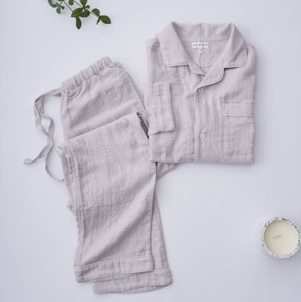 UCHINO Marshmallow Gauze Pajama - Light Gray for wholesale by UCHINO