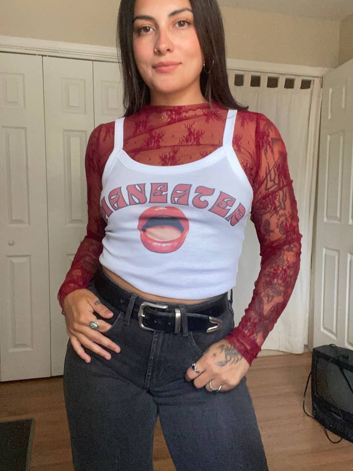 Bluebonnet Goods - Wholesale Tank Top - Women's - Maneater Strappy Tank2