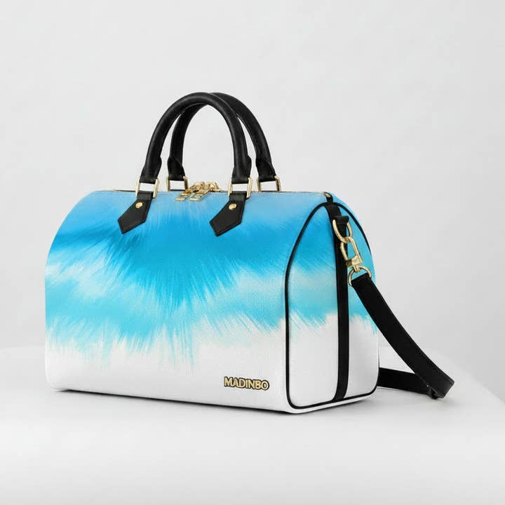 MADINBO HANDBAG - MADE IN ITALY - WITH ABSTRACT SKY PRINT for wholesale by MADINBO