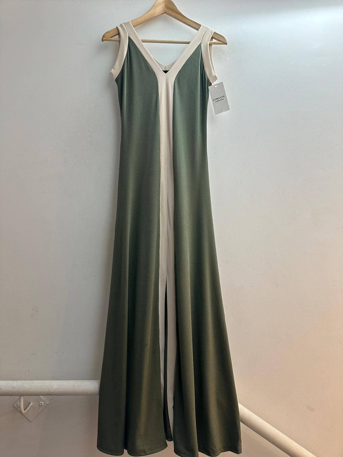 LORIANE - Vendita all'ingrosso Vestito - Donna - 9655 Abito lungo bicolore con spalline5