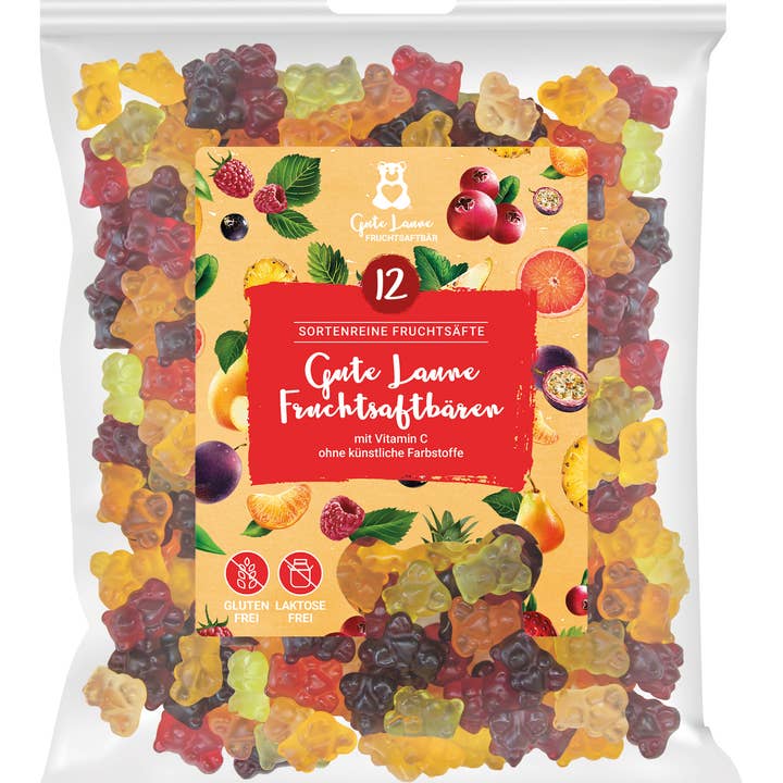 naschlabor GmbH - Wholesale Gummy - Good mood fruit juice bears 500g