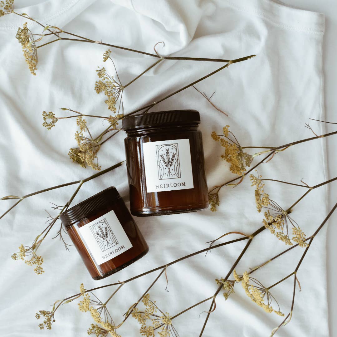 Herland Home - Wholesale Jar/Filled Candle - Heirloom 3.4oz Small Fine Fragrance Holiday Amber Jar Candle7