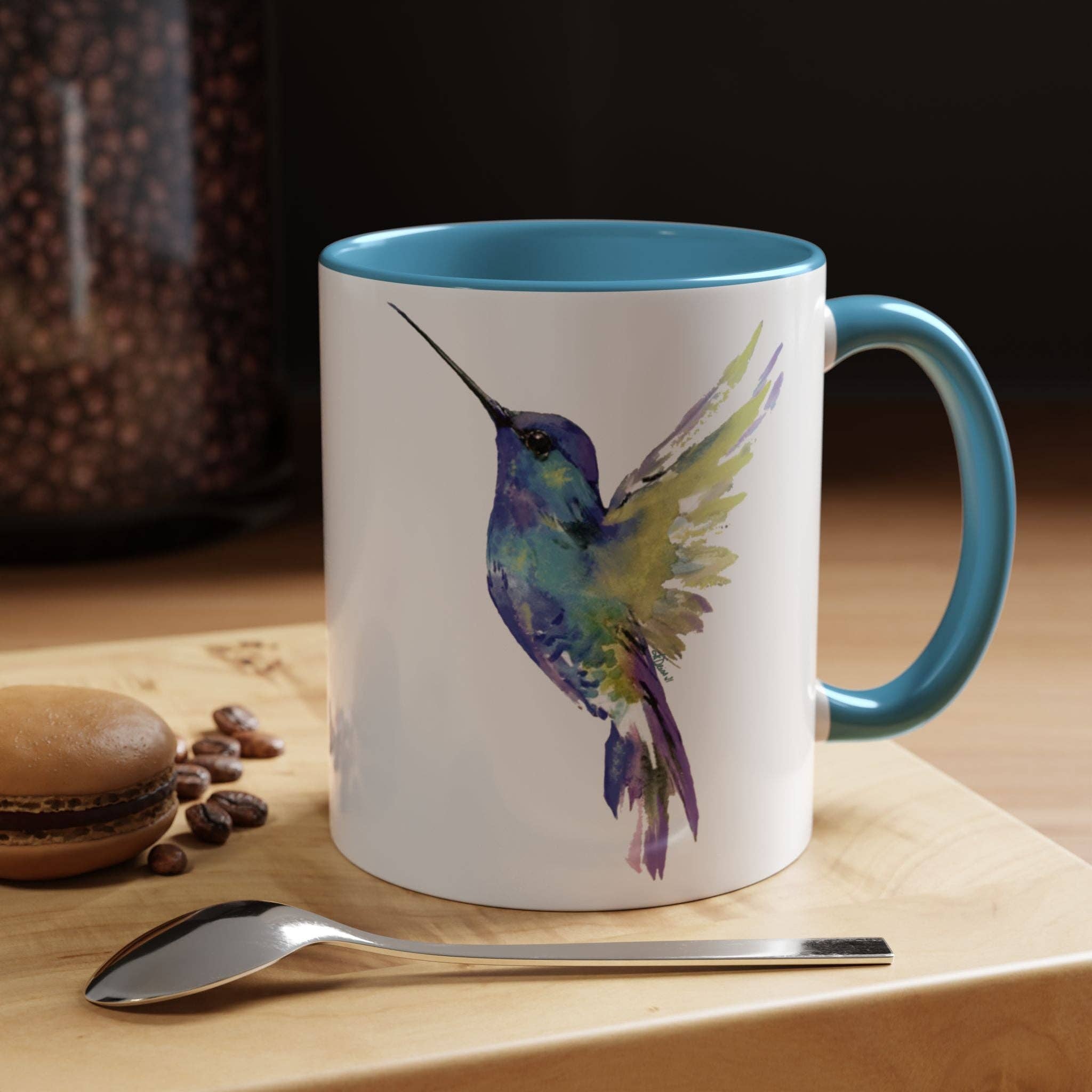 Blue Cava - Wholesale Coffee Mug - Hummingbird Two Tone Ceramic Mug - 11oz & 15oz27