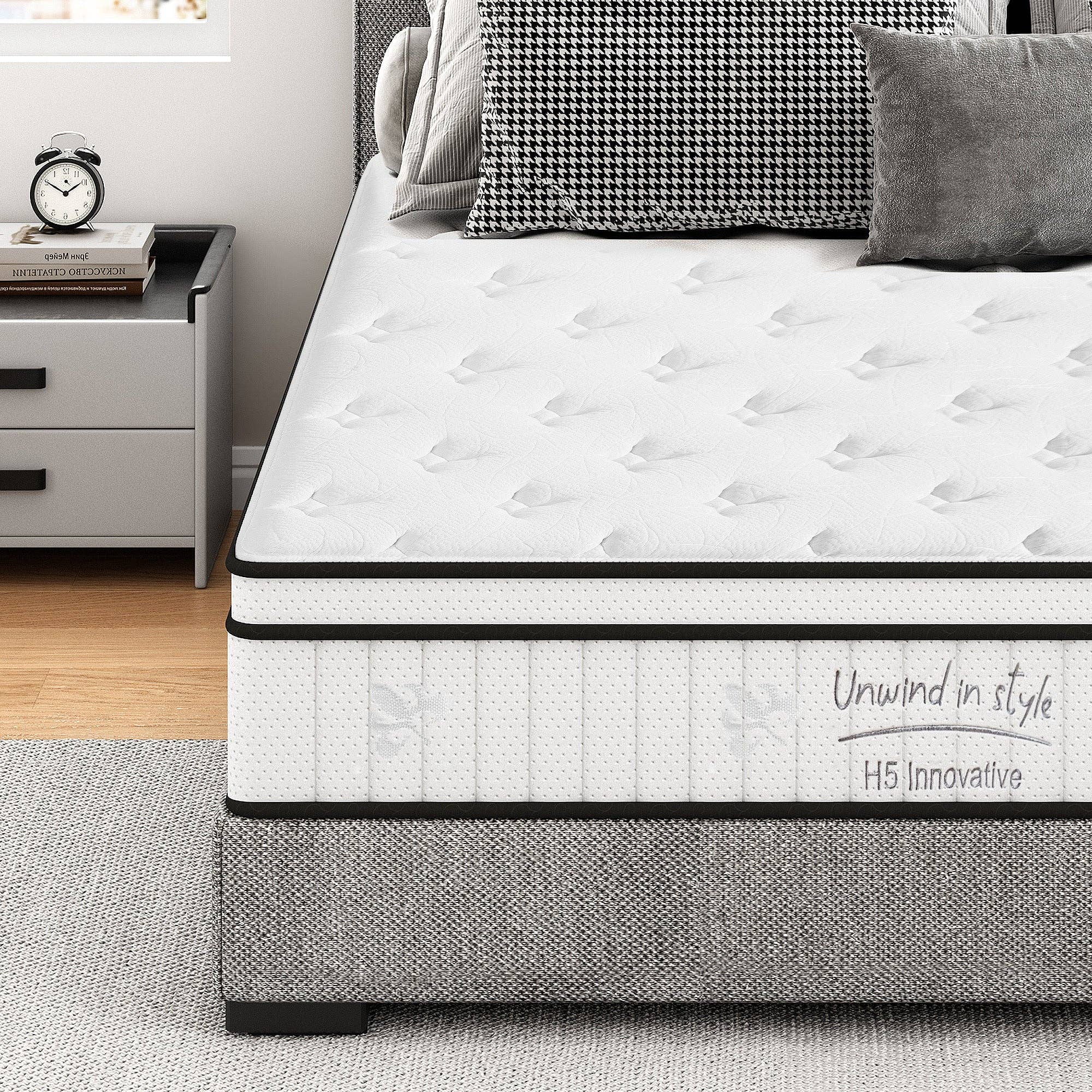 39F Inc. - Wholesale Bed - 12''Hybrid Full Mattress with Pocket Springs and Memory Foam1