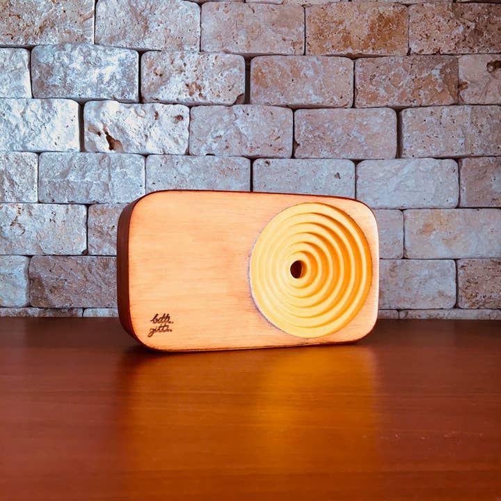 Bitti Gitti Design Workshop - Wholesale Speakers - Yolk Yellow Wooden Sound System