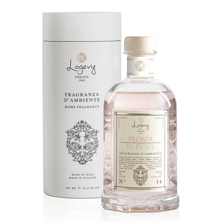 Logevy Firenze 1965 - US - Wholesale Reed Diffuser - Home Fragrances Peonia in Fiore 250ml + Sticks