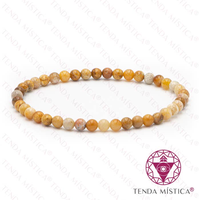 Tenda Mística - Wholesale Beaded Bracelet - Fossilized Coral Bracelet 4Mm0