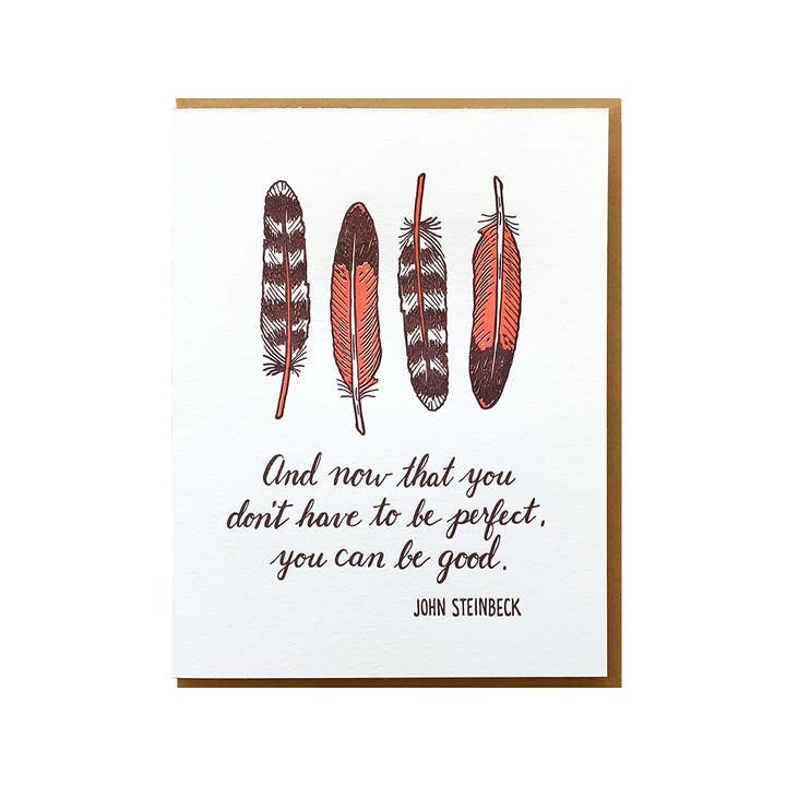 Cartão de cotação Steinbeck por atacado de Noteworthy Paper & Press