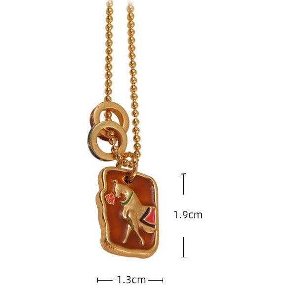 Tvåsidig oljedroppblomma och hästhalsband mångsidig nyckelbenskedja för wholesale av Exsito