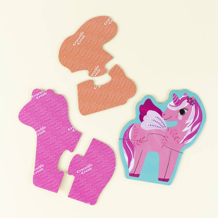 Crocodile Creek - Wholesale Puzzle - Kids - Let's Begin Puzzle 2 pc - Unicorn2