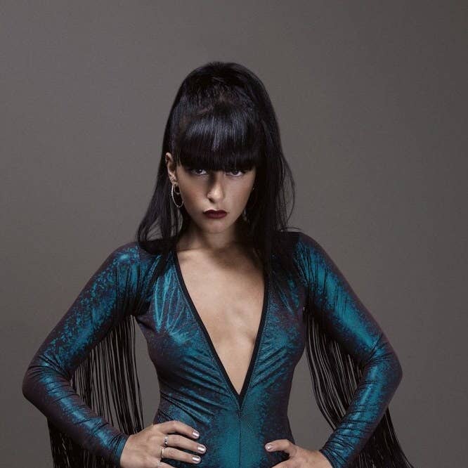 Body à franges "V BODYSUIT" pour la vente par Lettau l|. Art Fashion