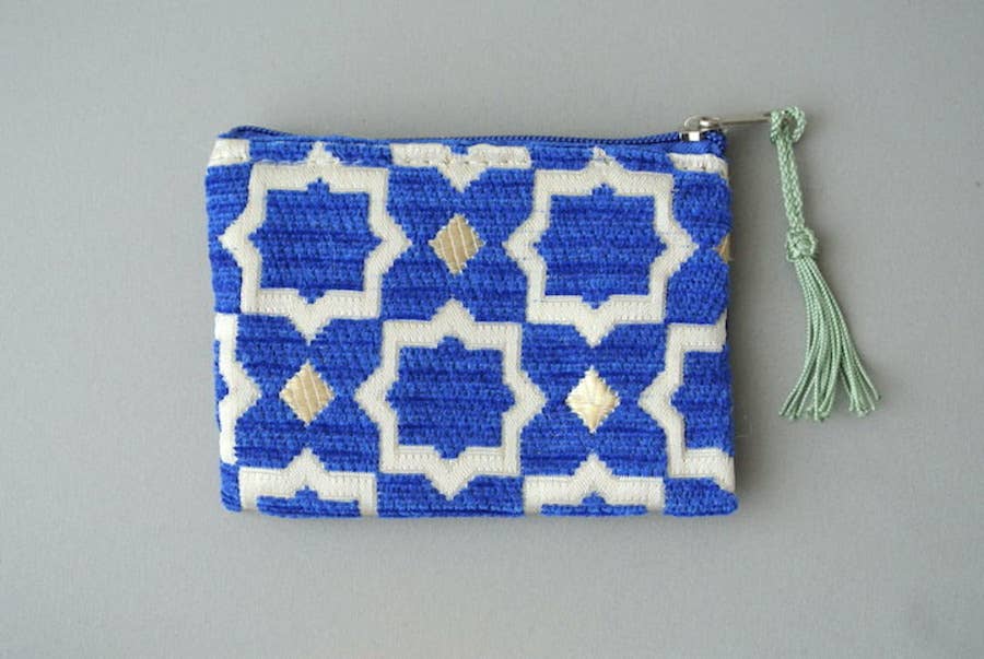 High crafty – wholesale Coin purse – Women’s – Moroccan Fabric Pouch – Mini Size  Handmade “Moubla” Upholst4