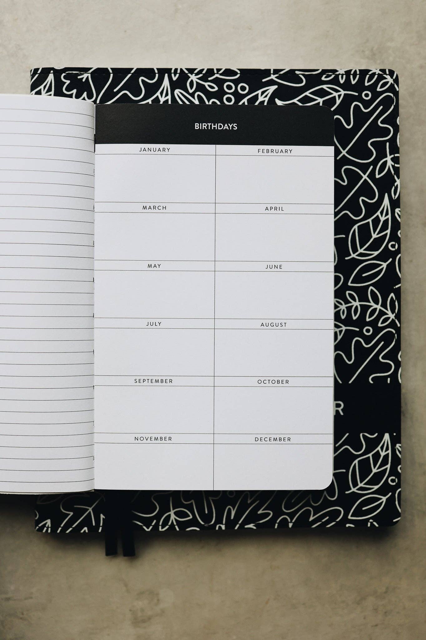 Rad & Happy - Wholesale Planner - 5x8 Undated Planner - Leaves Edition10