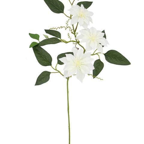 Green Import Limited – Engroshandel Kunstige blomster – FL13261 DOBBELT CLEMATIS SprayX3F, 32"1