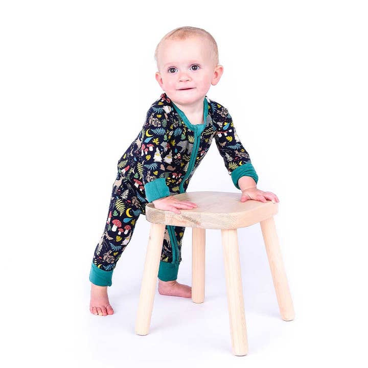 Emerson and Friends - Wholesale Sleepsuit - Baby - Night Forest Bamboo Pajamas Baby Romper Baby Clothes2