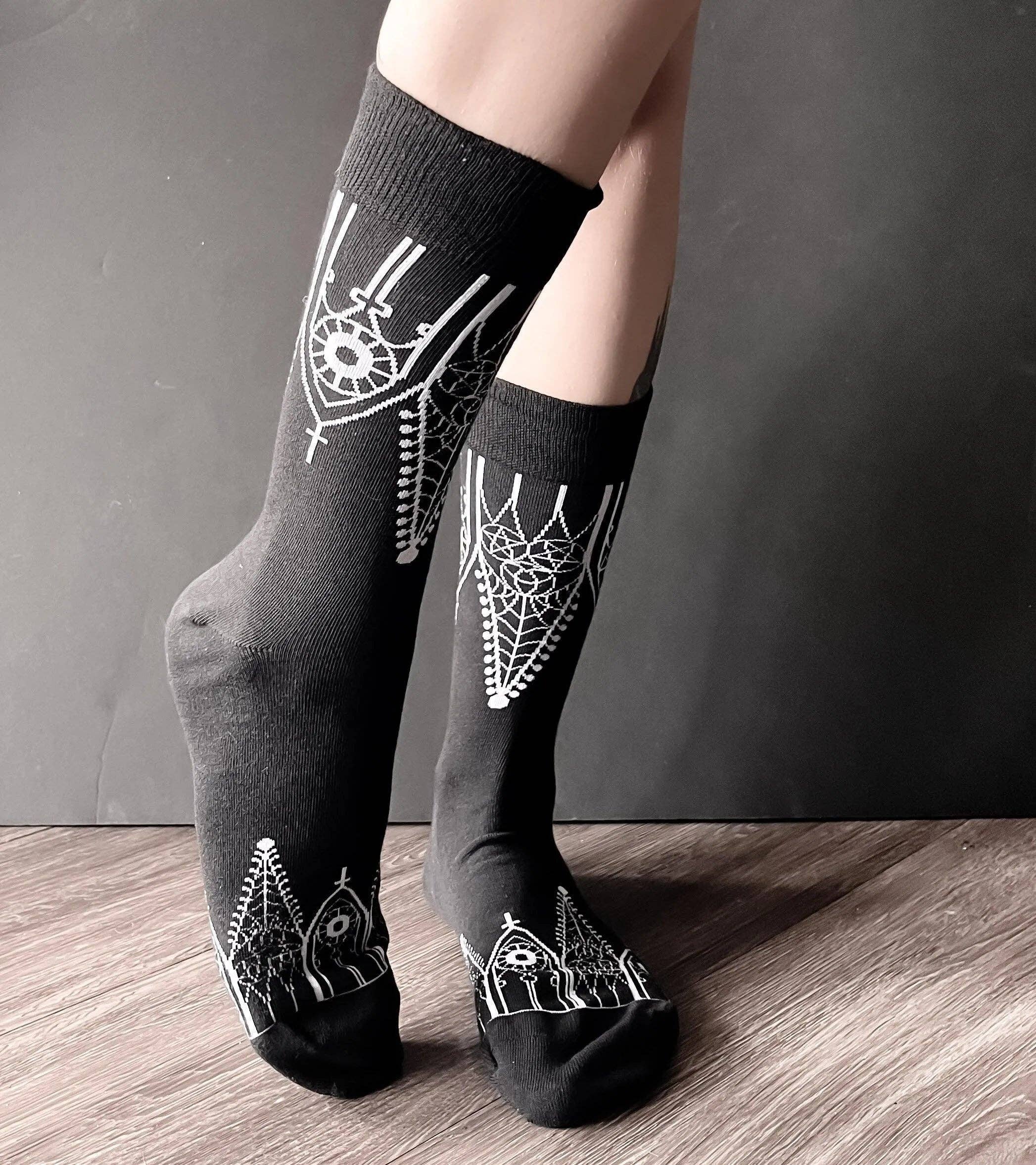 House of Hex - Wholesale Socks - Women's - Gothic Gable Socks4