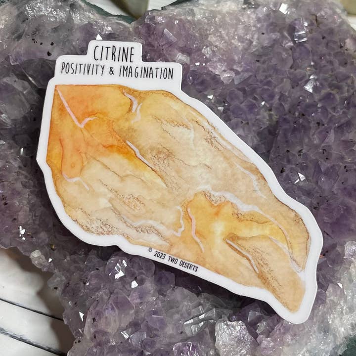 Vinylsticker van citrien kristal voor wholesale door Two Deserts