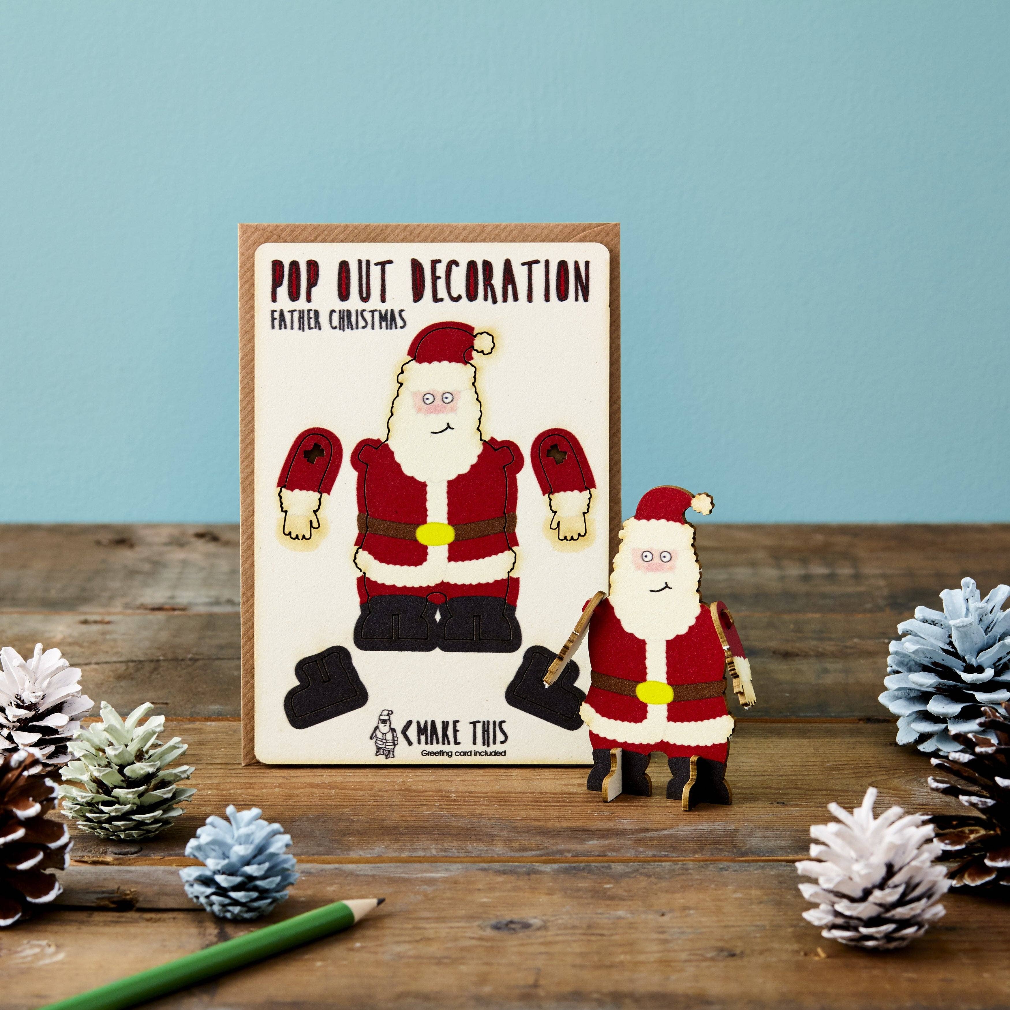 The Pop Out Card Company – wholesale Christmas card – Pop Out Father Christmas Card1