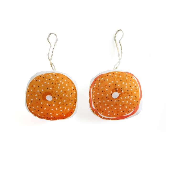 Bagel Holiday Ornament for wholesale by The Neighborgoods