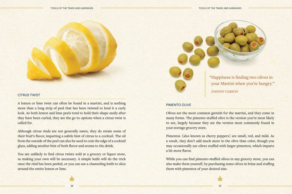 HarperCollins Focus - Wholesale Mixology & Beverage - The Martini Field Guide5