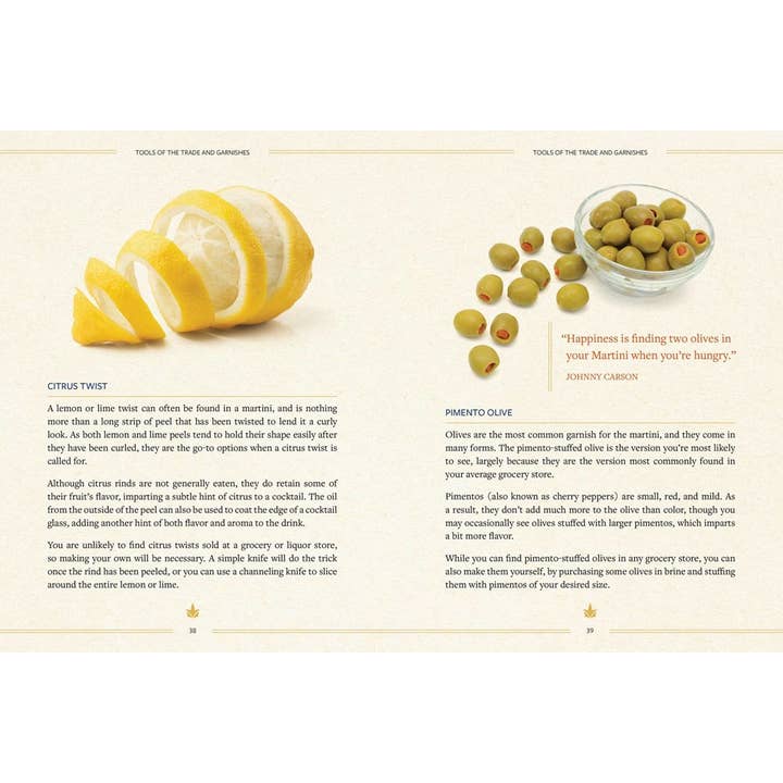 HarperCollins Focus - Wholesale Mixology & Beverage - The Martini Field Guide5