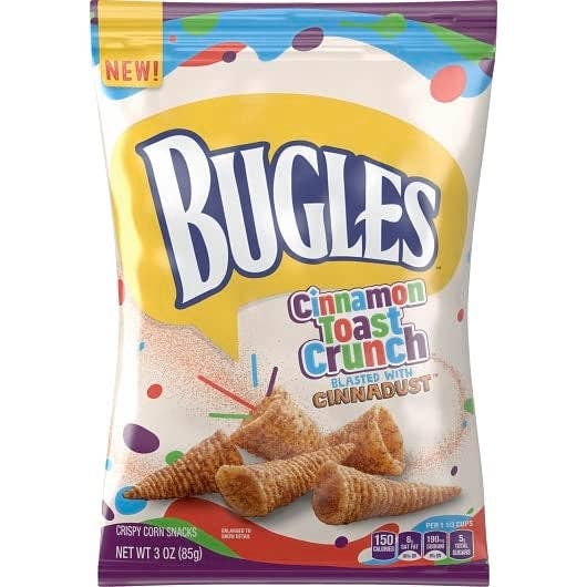 Shop The King - Wholesale Puffed Snack - Bugles Cinnamon Toast Crunch (Churro), 3-Ounce Bags (Pack of 6)